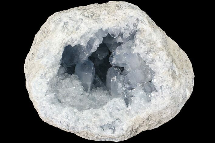 Blue Celestine (Celestite) Crystal Geode - Madagascar #87138
